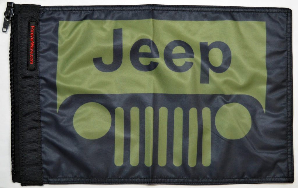 Forever Wave Specialty Car Flags Jeep Grill OD Green Flag Forever Wave - 5451 - Forever Wave