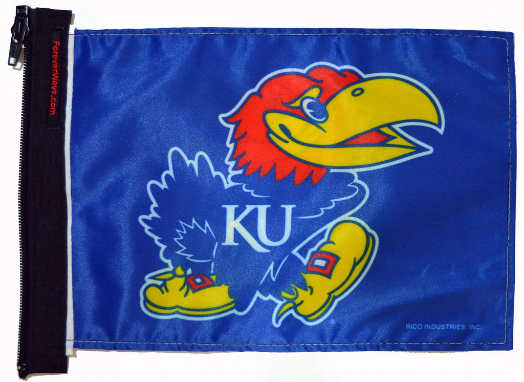 Forever Wave NCAA/College Car Flags Kansas Jayhawks Flag Forever Wave - 5179 - Forever Wave