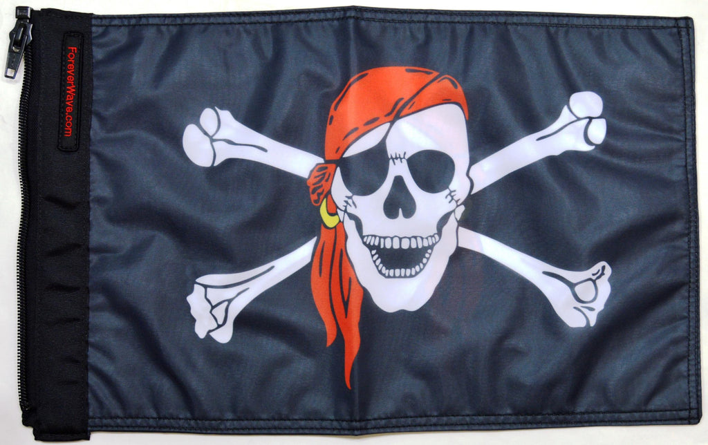 Forever Wave Pirate Car Flags One Eyed Jack Flag Forever Wave - 5044 - Forever Wave
