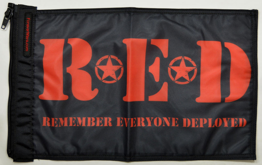 Forever Wave Military Car Flags Remember Everyone Deployed Flag Forever Wave - 5372 - Forever Wave