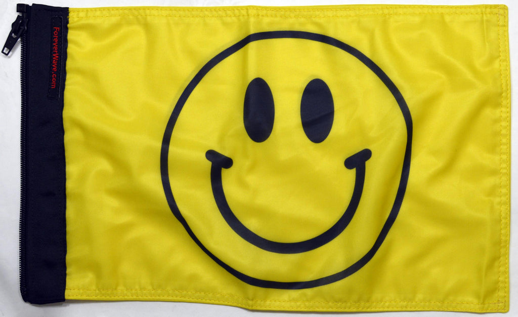 Forever Wave Specialty Car Flags Smiley Face Flag Forever Wave - 5403 - Forever Wave