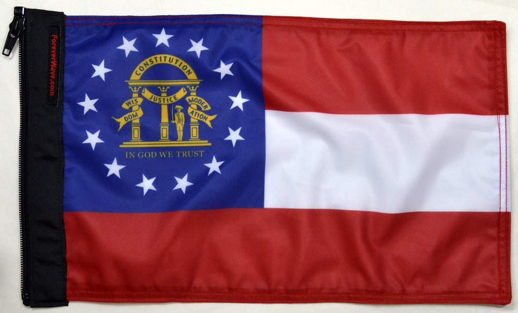 Forever Wave State Car Flags State Flag Georgia Forever Wave - 5171 - Forever Wave