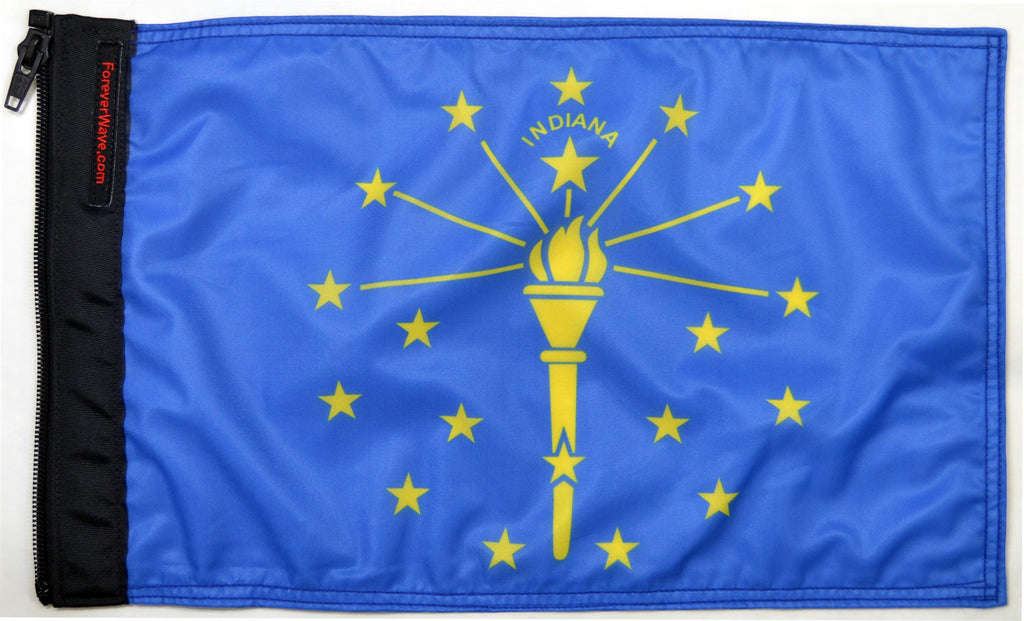 Forever Wave State Car Flags State Flag Indiana Forever Wave - 5225 - Forever Wave