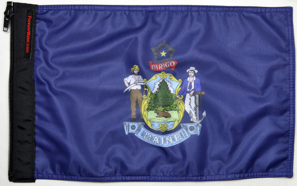 Forever Wave State Car Flags State Flag Maine Forever Wave - 5206 - Forever Wave