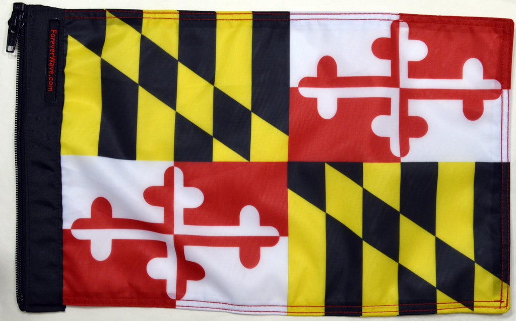 Forever Wave State Car Flags State Flag Maryland Forever Wave - 5050 - Forever Wave