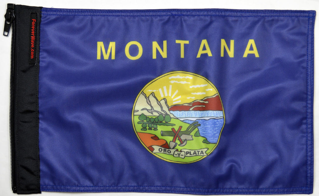 Forever Wave State Car Flags State Flag Montana Forever Wave - 5408 - Forever Wave