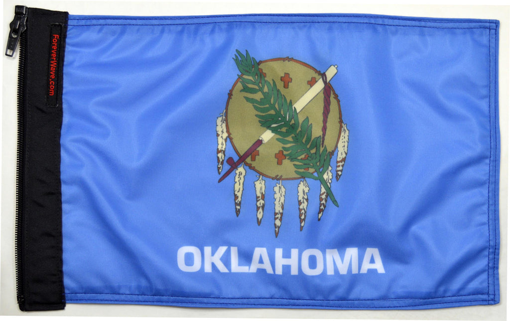 Forever Wave State Car Flags State Flag Oklahoma Forever Wave - 5052 - Forever Wave
