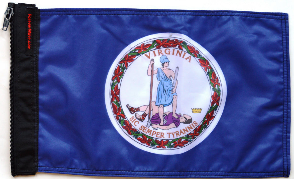 Forever Wave State Car Flags State Flag Virginia Forever Wave - 5517 - Forever Wave