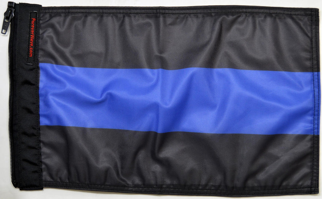 Forever Wave Military Car Flags Thin Blue Line Flag Forever Wave - 5118 - Forever Wave