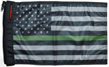 Load image into Gallery viewer, Forever Wave USA Car Flags USA Subdued Thin Green Line Flag Forever Wave - 5388 - Forever Wave