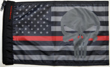Load image into Gallery viewer, Forever Wave USA Car Flags USA Subdued Thin Red Line Punisher Flag Forever Wave - 5272 - Forever Wave