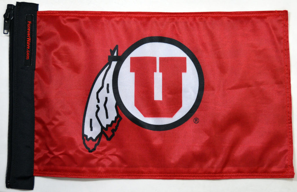 Forever Wave NCAA/College Car Flags Utah Flag Forever Wave - 5435 - Forever Wave