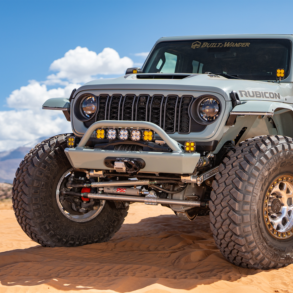 2018-2026 JEEP JL/JLU/JT FRONT BUMPER WITH HOOP (LEGACY 6061 ALUMINUM) SAVVY OFFROAD