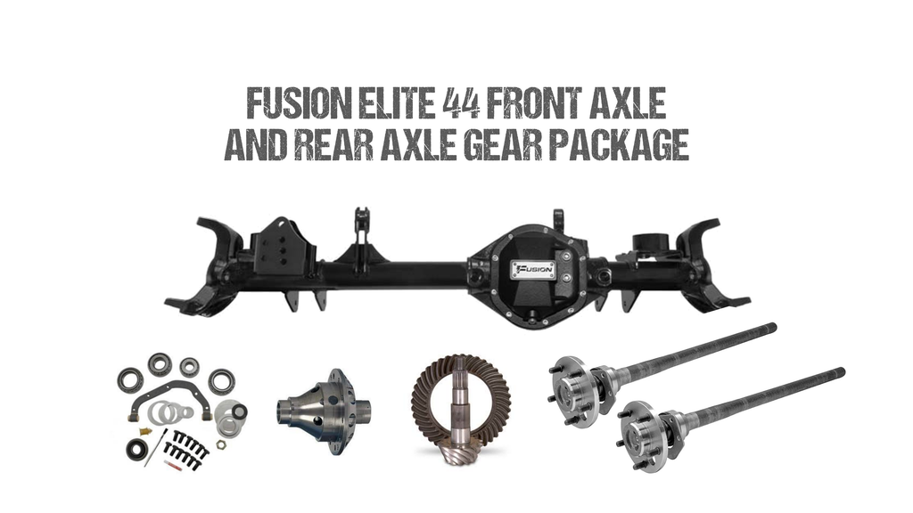 fusion4x4 Fusion 44 Front Axle and Rear Axle Gear Package for Jeep JK