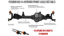 Load image into Gallery viewer, fusion4x4 Fusion 60/44 Hybrid and Semi-Float 60 Package for Jeep JK