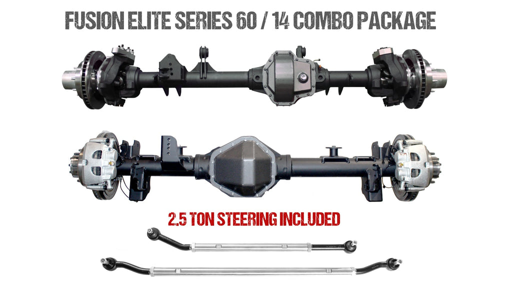 fusion4x4 Fusion Elite Kingpin 60 | Big Tube 14 Bolt for Jeep Wrangler JK