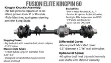 Load image into Gallery viewer, fusion4x4 Fusion Elite Kingpin 60 | Elite 60 Full Float for Jeep Wrangler JL
