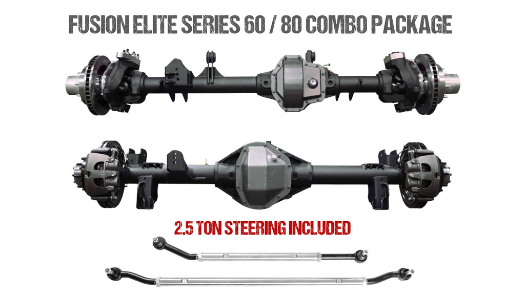 fusion4x4 Fusion Elite Kingpin 60 | Elite 80 - 40 Spline for Jeep Wrangler JK