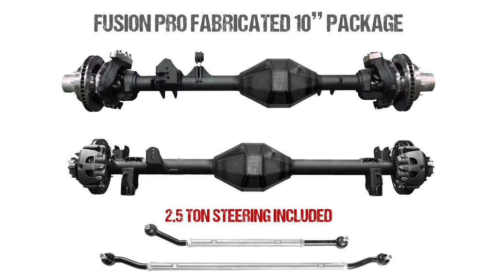 fusion4x4 Fusion Pro Series Fabricated 10" Axle Set for Jeep Wrangler JL