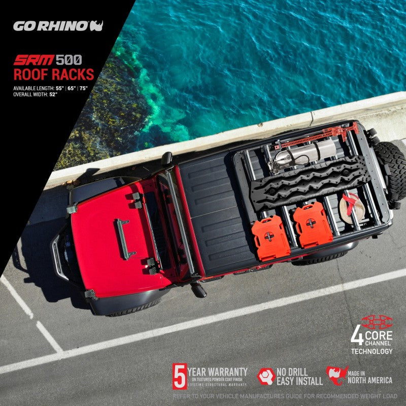 Go Rhino Roof Baskets Go Rhino SRM 500 Roof Rack - 55in