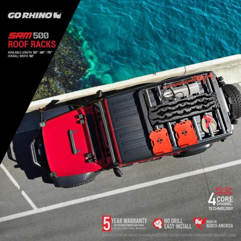 Go Rhino Roof Baskets Go Rhino SRM 500 Roof Rack - 65in