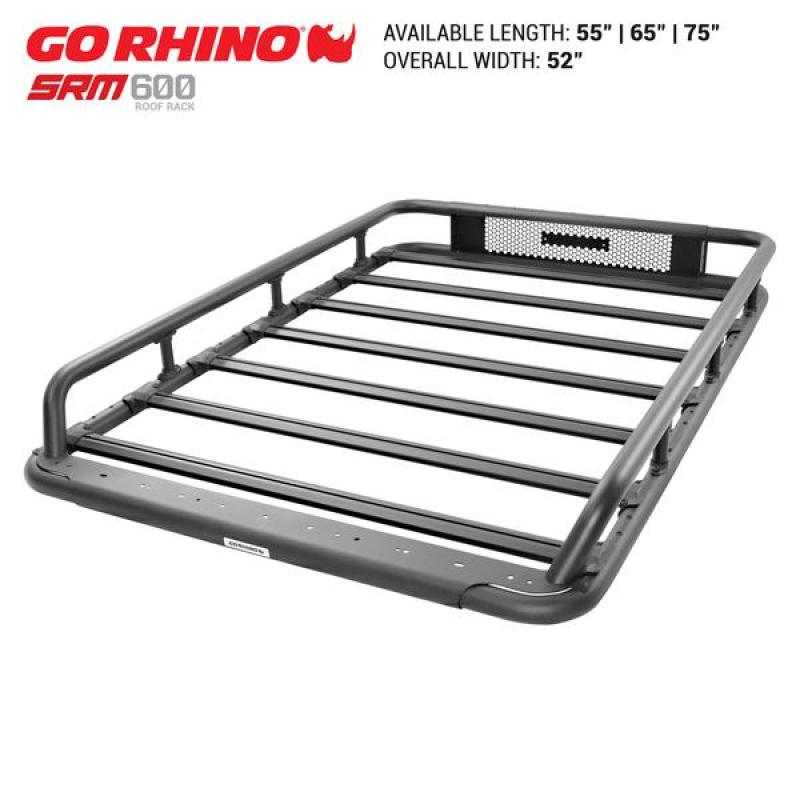 Go Rhino Roof Baskets Go Rhino Universal 65in SRM 600 Basket Style Rack - Textured black