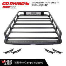 Load image into Gallery viewer, Go Rhino Roof Baskets Go Rhino Universal 65in SRM 600 Basket Style Rack - Textured black