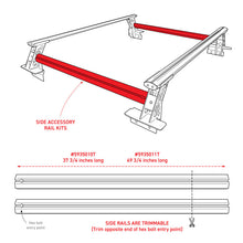 Load image into Gallery viewer, Go Rhino Truck Bed Rack Go Rhino Universal XRS 37 3/4 Cross Rail Accessory Set - Tex. Black