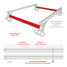 Load image into Gallery viewer, Go Rhino Truck Bed Rack Go Rhino Universal XRS 49 3/4 Cross Rail Accessory Set - Tex. Black