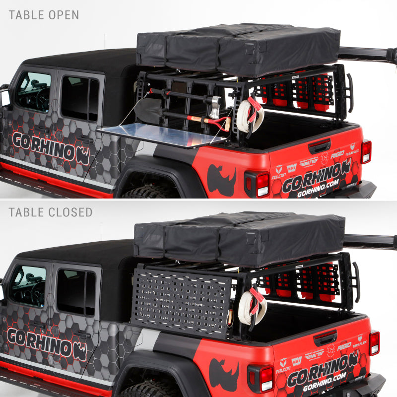 Go Rhino Truck Bed Rack Go Rhino XRS Accessory Gear Table