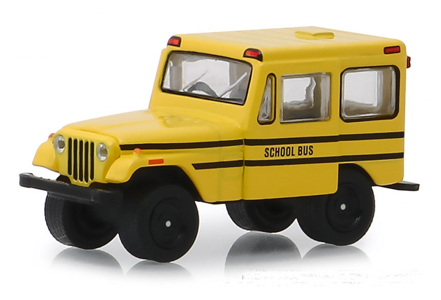 Greenlight Diecast Model Greenlight 1:64 Hobby Exclusive - 1974 Jeep DJ-5 School Bus