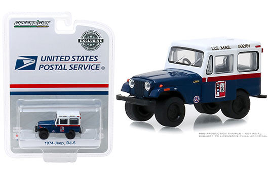 Greenlight Diecast Model Greenlight 30070 1974 DJ-5 U.S. Mail Civil Defense Mail Service (Hobby Exclusive) 1/64 Scale By Brand GreenLight Hobby Exclusive