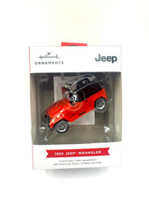 Load image into Gallery viewer, Jeep Wrangler YJ Red Christmas Ornament