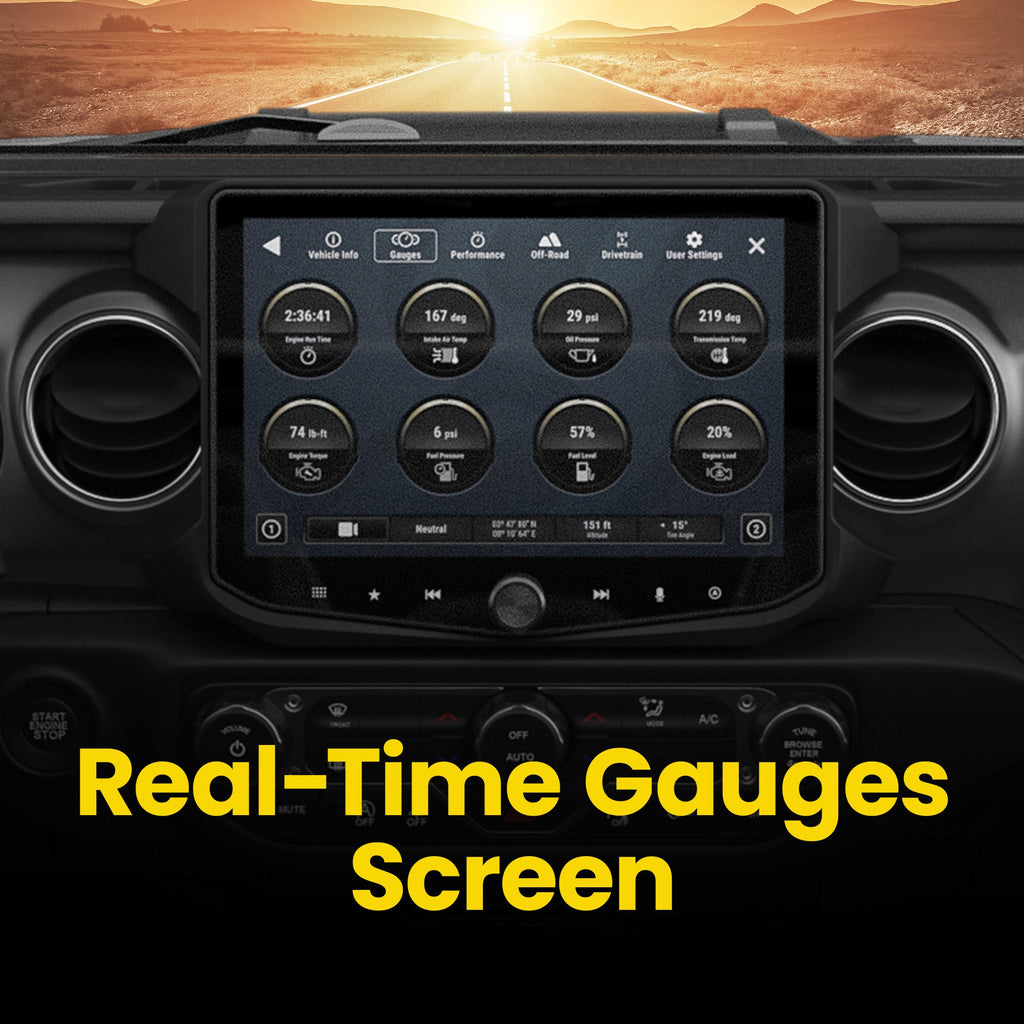 HORIZON10 Jeep Wrangler JL (2018-2023)/Gladiator JT (2020-2023) 10" Radio Fully Integrated Kit | Displays Vehicle Information and Off-Road Mode