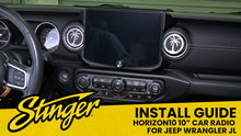 Load image into Gallery viewer, HORIZON10 Jeep Wrangler JL (2018-2023)/Gladiator JT (2020-2023) 10&quot; Radio Fully Integrated Kit | Displays Vehicle Information and Off-Road Mode