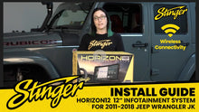 Load image into Gallery viewer, HORIZON12 Jeep Wrangler JK (2011-2018) 12.8&quot; Radio Plug-and-Play Kit