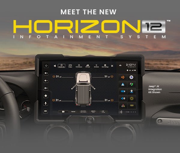 HORIZON12 Jeep Wrangler JK (2011-2018) 12.8" Radio Plug-and-Play Kit