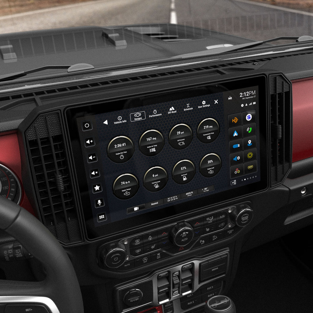 HORIZON12 Jeep Wrangler JL (2018-2023)/Gladiator JT (2020-2023) 12.8" Radio Plug-and-Play Kit