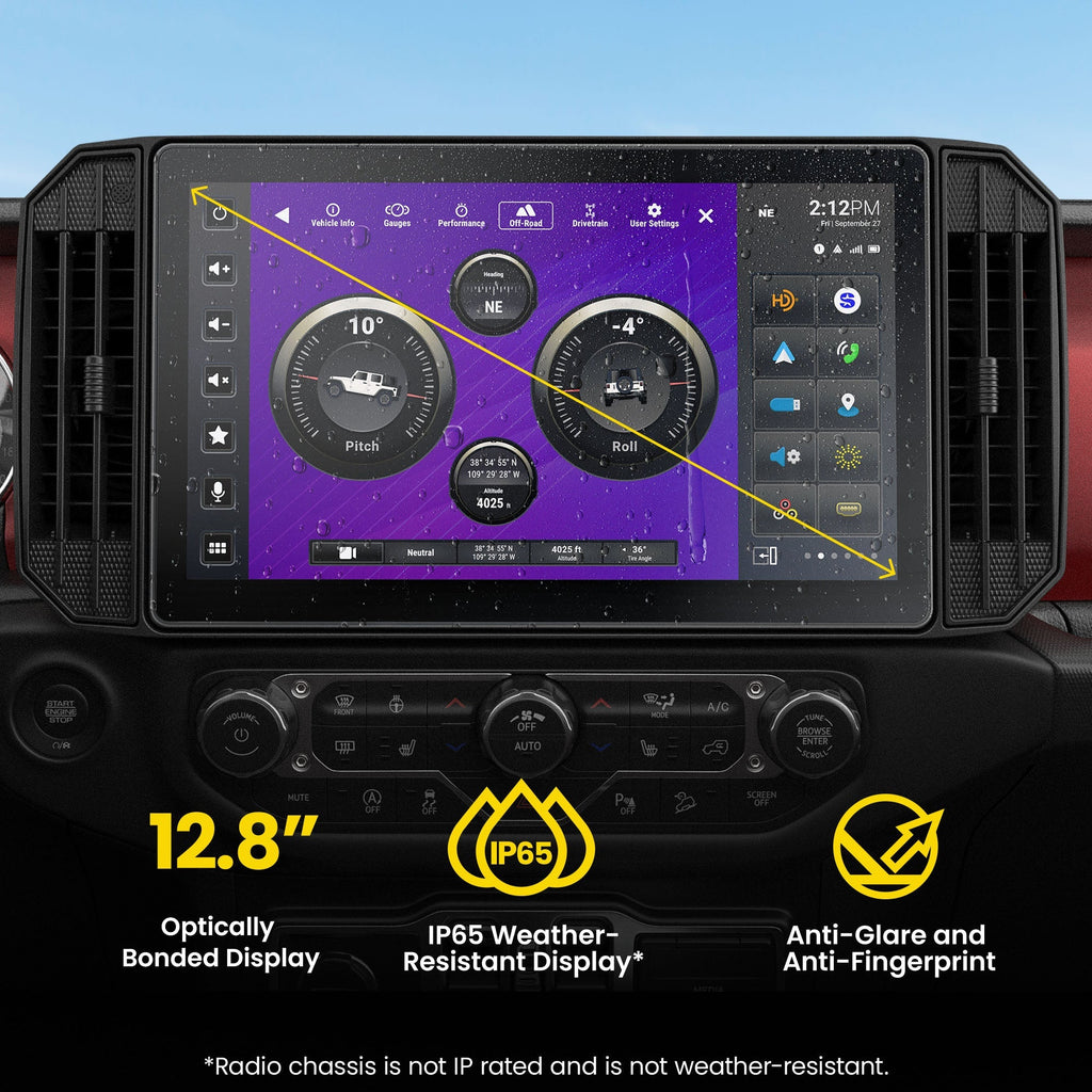 HORIZON12 Jeep Wrangler JL (2018-2023)/Gladiator JT (2020-2023) 12.8" Radio Plug-and-Play Kit