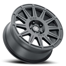 Load image into Gallery viewer, ICON Wheels - Cast ICON Ricochet 17x8 5x4.5 38mm Offset 6in BS Satin Black Wheel