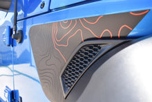 Load image into Gallery viewer, Arctic Mojave Printed Accent Color Topographical Rubicon Blackout Decal- Fits Jeep Wrangler &amp; Gladiator JL Fender Vent Decal-Pair