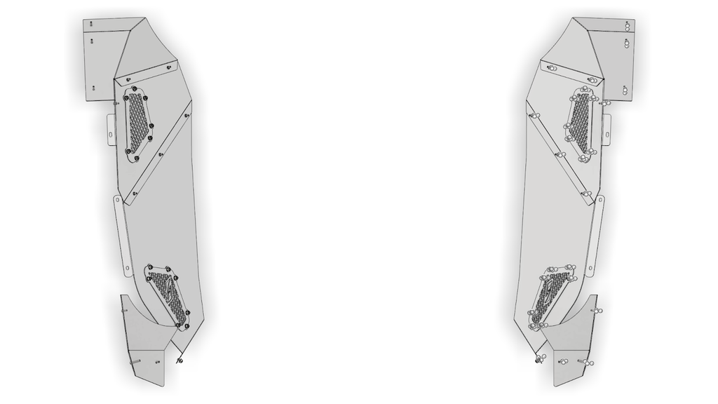 Inner Fender for Front Corner Armor System for JK/JKU