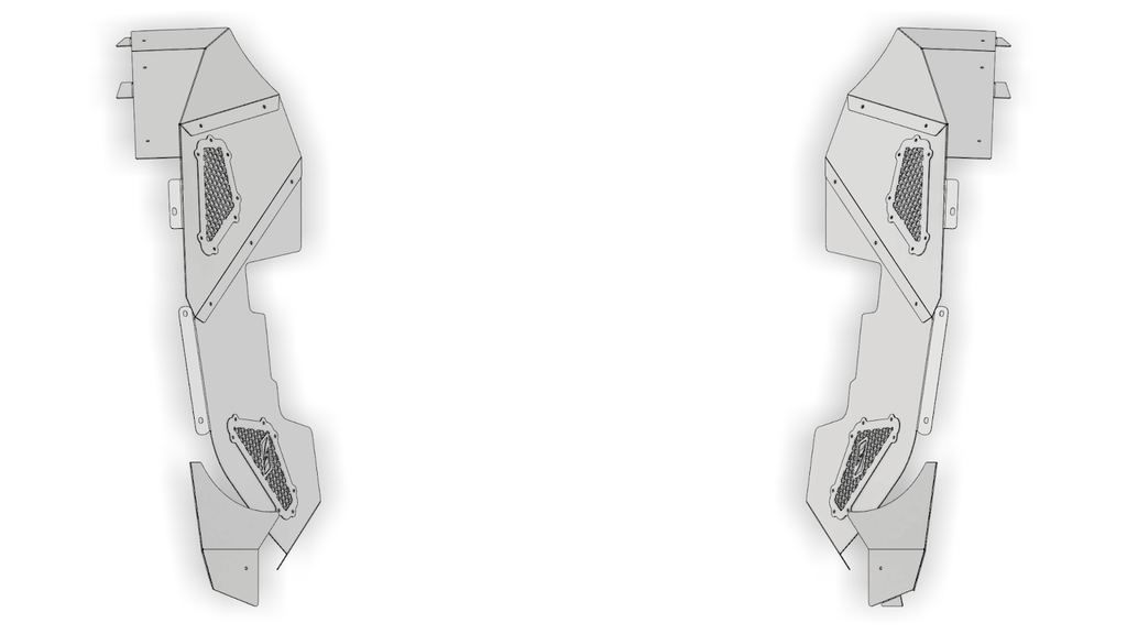 Inner Fender for Front Corner Armor System for JK/JKU