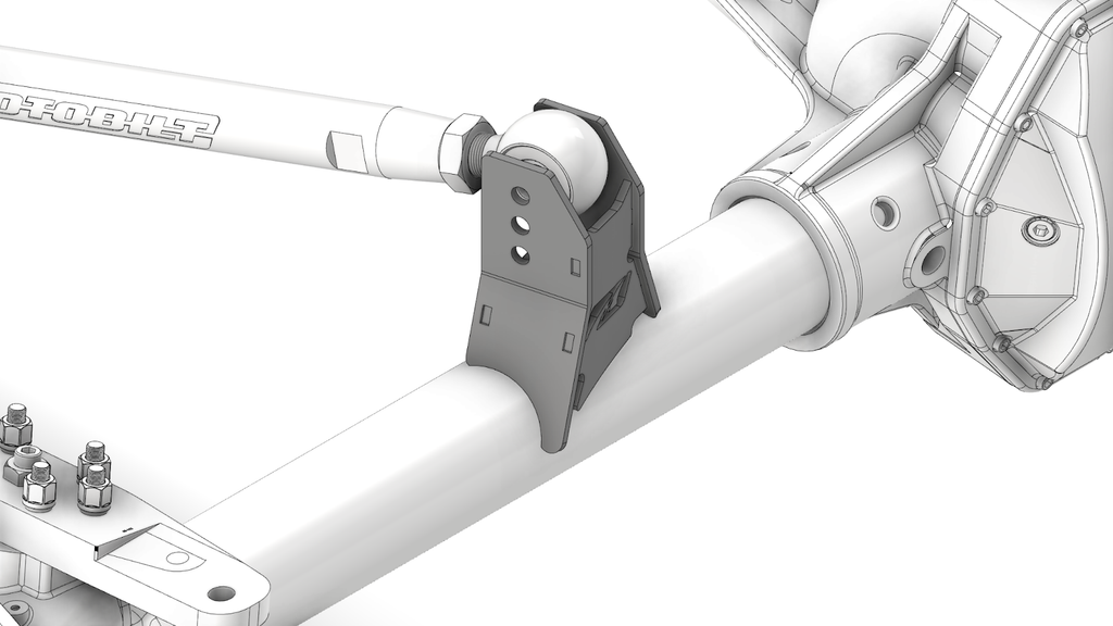 Adjustable Front Upper Link Bracket 15 Degree Angle Motobilt - MB1539-2625-400 - Motobilt