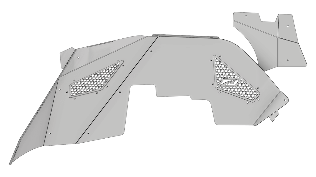 Inner Fender for Front Corner Armor System for JK/JKU