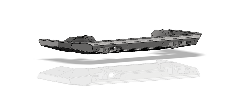 Tomahawk High Clearance Rear Bumper for Jeep JT Motobilt - MB1262 - Motobilt
