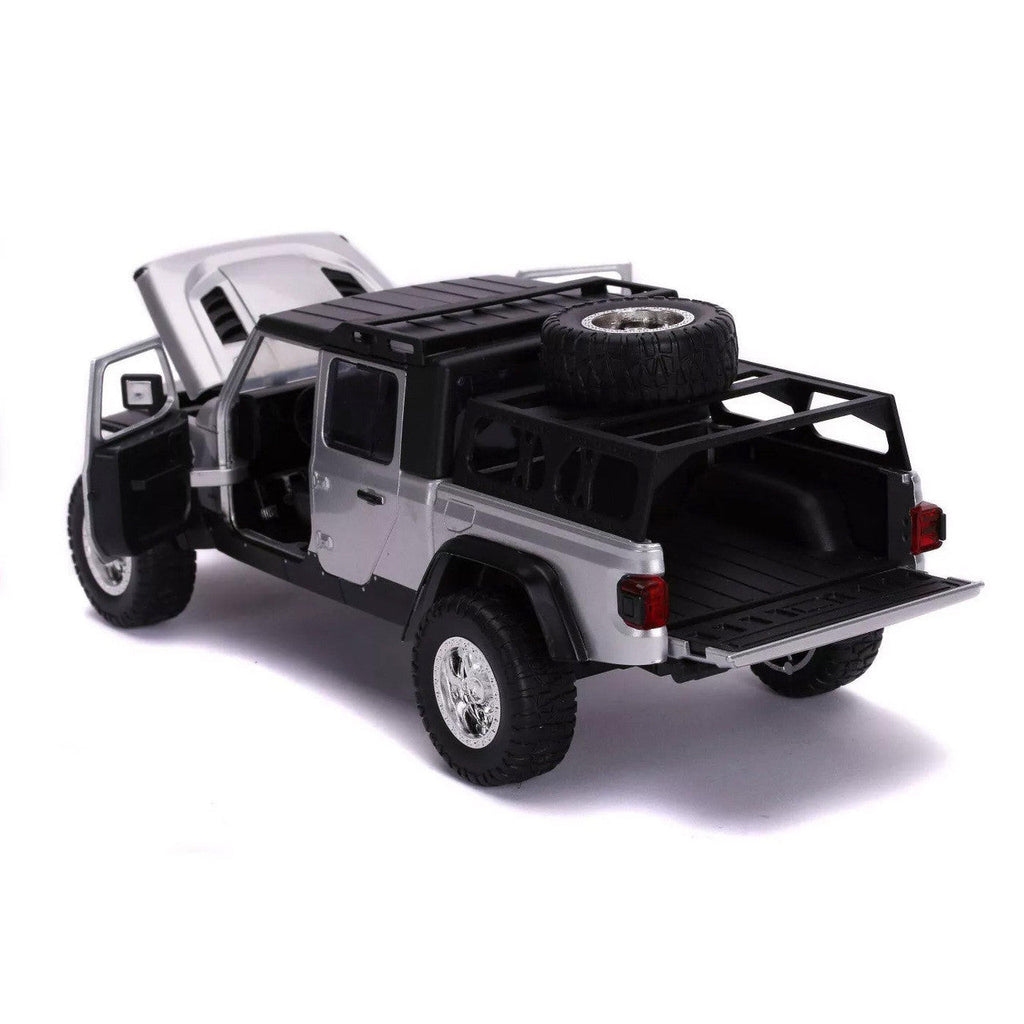 Jada Toys Diecast Model Fast & Furious F9 Jeep Gladiator 1:24 Scale Die-Cast Vehicle - Silver