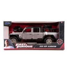 Load image into Gallery viewer, Jada Toys Diecast Model Fast &amp; Furious F9 Jeep Gladiator 1:24 Scale Die-Cast Vehicle - Silver