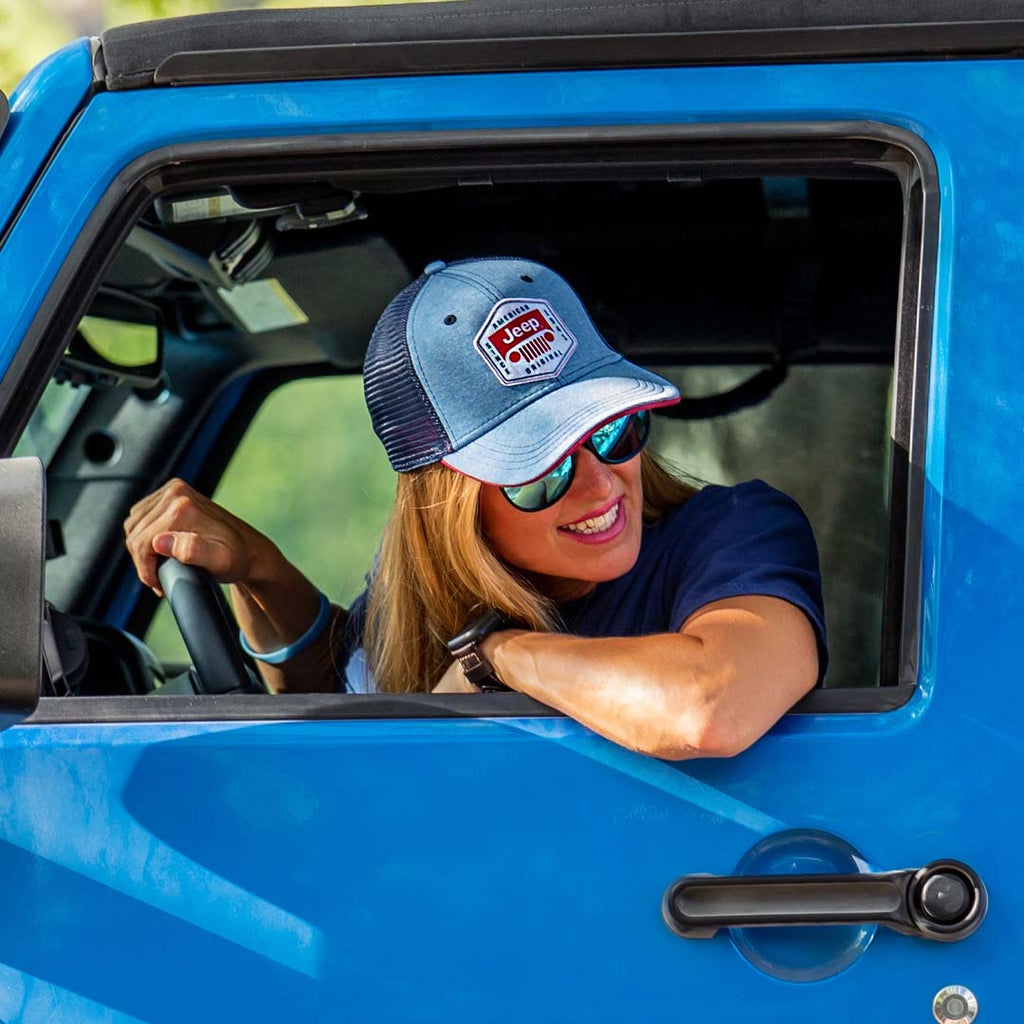 JEDCo Hat Blue Jeep - American Original Shield Hat