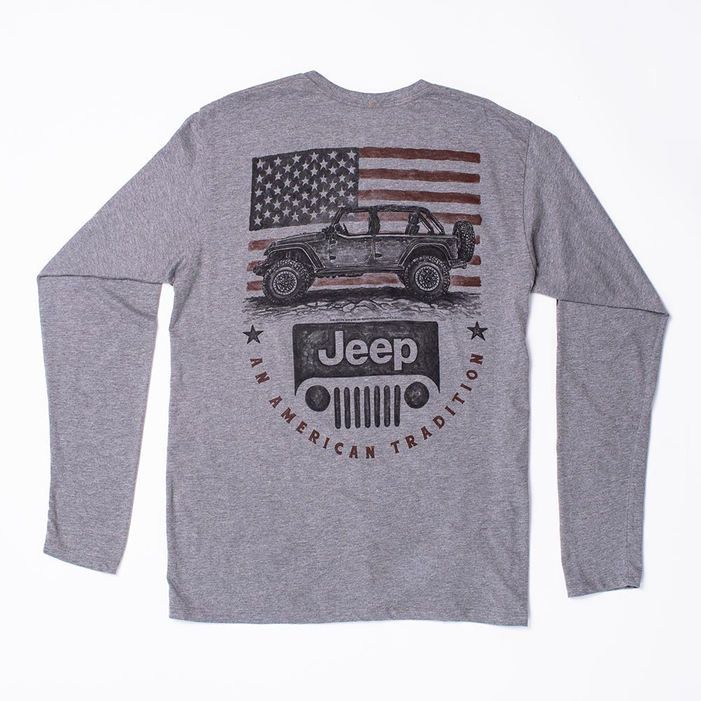 JEDCo Long Sleeve Shirt Jeep - An American Tradition Long Sleeve Shirt